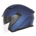 NOX KASK OTWARTY JET Z BLENDĄ N130 SOLID KOLOR NIEBIESKI MAT ROZMIAR S NOX