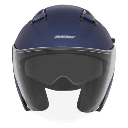 NOX KASK OTWARTY JET Z BLENDĄ N130 SOLID KOLOR NIEBIESKI MAT ROZMIAR S NOX