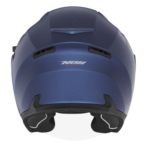 NOX KASK OTWARTY JET Z BLENDĄ N130 SOLID KOLOR NIEBIESKI MAT ROZMIAR S NOX