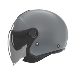 NOX KASK OTWARTY JET Z BLENDĄ N182 SOLID KOLOR SZARY POŁYSK ROZMIAR S NOX