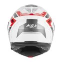 NOX KASK SZCZĘKOWY (FLIP-UP) Z BLENDĄ N968 SHIFT KOLOR CZARNY/CZERWONY/BIAŁY ROZMIAR XL NOX