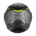 NOX PREMIUM KASK SZCZĘKOWY FLIP-BACK (SZCZĘKA DO TYŁU) Z BLENDĄ SPINNER ARK KOLOR CZARNY MAT/ŻÓLTY FLUO ROZMIAR M NOX