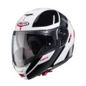 CABERG WYPRZEDAZ KASK SZCZĘKOWY FLIP-UP MODEL LEVO X MANTA KOLOR BIAŁY/SZARY/CZARNY/CZERWONY ROZMIAR M (PINLOCK W ZESTAWIE) CABERG
