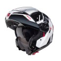 CABERG WYPRZEDAZ KASK SZCZĘKOWY FLIP-UP MODEL LEVO X MANTA KOLOR BIAŁY/SZARY/CZARNY/CZERWONY ROZMIAR M (PINLOCK W ZESTAWIE) CABERG