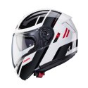 CABERG WYPRZEDAZ KASK SZCZĘKOWY FLIP-UP MODEL LEVO X MANTA KOLOR BIAŁY/SZARY/CZARNY/CZERWONY ROZMIAR M (PINLOCK W ZESTAWIE) CABERG