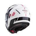CABERG WYPRZEDAZ KASK SZCZĘKOWY FLIP-UP MODEL LEVO X MANTA KOLOR BIAŁY/SZARY/CZARNY/CZERWONY ROZMIAR M (PINLOCK W ZESTAWIE) CABERG