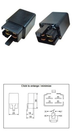DZE PRZEKAŹNIK ROZRUSZNIKA APRILIA; BMW; DERBI; HONDA; KYMCO; MOTO GUZZI (OEM AP8212469; AP8224462; 61137707940; 38501-GN2-014;  DZE ELEKTRYKA