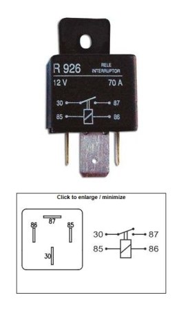 DZE PRZEKAŹNIK ROZRUSZNIKA UNIWERSALNY (70A) NA WTYCZKĘ DZE ELEKTRYKA