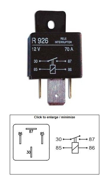 DZE PRZEKAŹNIK ROZRUSZNIKA UNIWERSALNY (70A) NA WTYCZKĘ DZE ELEKTRYKA