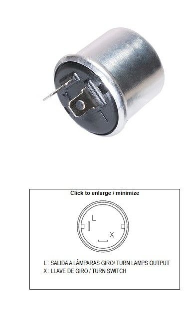 DZE PRZERYWACZ KIERUNKOWSKAZÓW UNIWERSALNY (12V 2+2 21W) DZE ELEKTRYKA