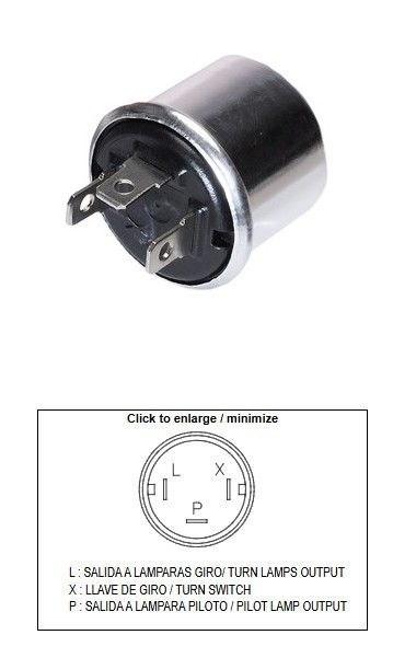 DZE PRZERYWACZ KIERUNKOWSKAZÓW UNIWERSALNY (12V 2+2 21W) DZE ELEKTRYKA
