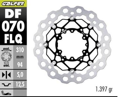GALFER TARCZA HAMULCOWA PRZÓD HONDA CBR 600 RR '03-'17; CBR 1000 RR '04-'05; CB 1000 R '08-'17; CB 1300 F/S '05-; CTX 1300 C '14 GALFER