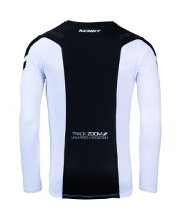 KENNY RACING KOSZULKA CROSS/ENDURO TRACK ZOOM BLACK WHITE KOLOR CZARNY/BIAŁY SZARY ROZMIAR XL KENNY RACING
