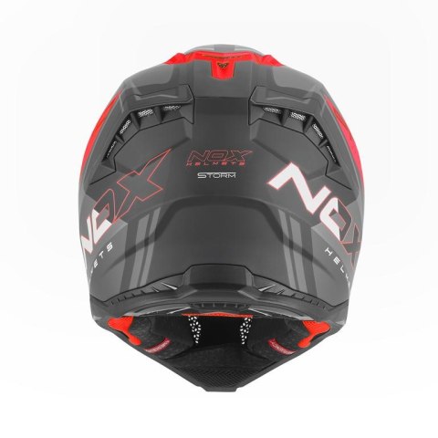 NOX KASK OFF ROAD / CROSS N634 STORM KOLOR CZARNY MAT/CZERWONY ROZMIAR XXL NOX