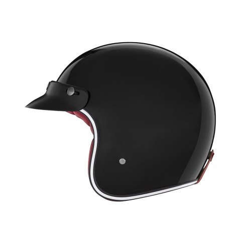 NOX KASK OTWARTY JET N243 SOLID KOLOR CZARNY POŁYSK ROZMIAR XXL NOX