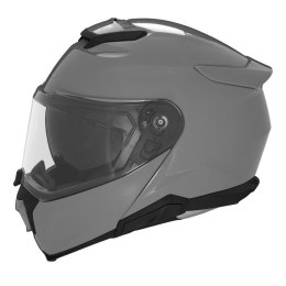 NOX KASK SZCZĘKOWY (FLIP-UP) Z BLENDĄ N967 SOLID KOLOR SZARY POŁYSK ROZMIAR S (PINLOCK DO TEGO MODELU - FILMPINLOCK30DKS166) NOX