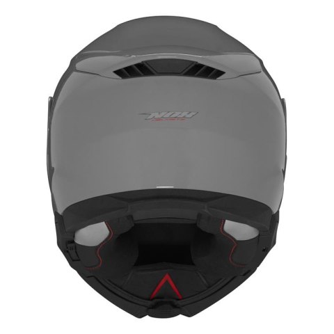NOX KASK SZCZĘKOWY (FLIP-UP) Z BLENDĄ N967 SOLID KOLOR SZARY POŁYSK ROZMIAR S (PINLOCK DO TEGO MODELU - FILMPINLOCK30DKS166) NOX
