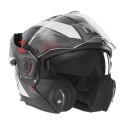 NOX PROMOCJA PREMIUM KASK SZCZĘKOWY FLIP-BACK (SZCZĘKA DO TYŁU) Z BLENDĄ SPINNER ARK KOLOR CZARNY/BIAŁY/CZERWONY ROZMIAR S NOX