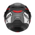 NOX PROMOCJA PREMIUM KASK SZCZĘKOWY FLIP-BACK (SZCZĘKA DO TYŁU) Z BLENDĄ SPINNER ARK KOLOR CZARNY/BIAŁY/CZERWONY ROZMIAR S NOX