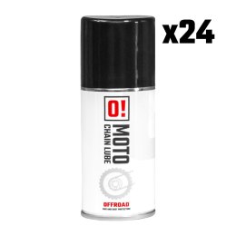 OMOTO ZESTAW 24 SZTUKI SPRAY SMAR DO ŁAŃCUCHA 150ML OFF ROAD O! CHAIN LUBE (O!MOTO) (OLE-042) (PAKIET 24 SZTUKI) O-MOTO