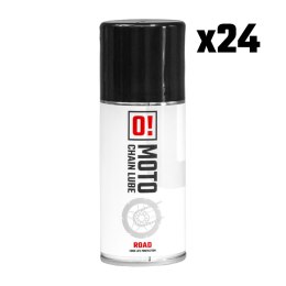 OMOTO ZESTAW 24 SZTUKI SPRAY SMAR DO ŁAŃCUCHA 150ML ROAD O! CHAIN LUBE (O!MOTO) (OLE-042) (PAKIET 24 SZTUKI) O-MOTO