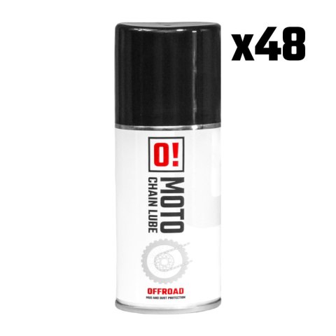 OMOTO ZESTAW 48 SZTUK SPRAY SMAR DO ŁAŃCUCHA 150ML OFF ROAD O! CHAIN LUBE (O!MOTO) (OLE-042) (PAKIET 48 SZTUK) O-MOTO