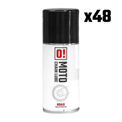 OMOTO ZESTAW 48 SZTUK SPRAY SMAR DO ŁAŃCUCHA 150ML ROAD O! CHAIN LUBE (O!MOTO) (OLE-042) (PAKIET 48 SZTUK) O-MOTO