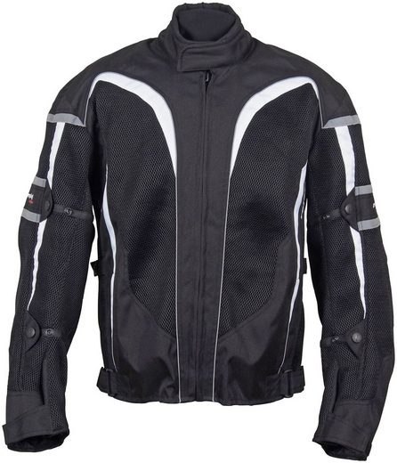 ROLEFF PROMOCJA KURTKA TEKSTYLNA KRÓTKA LETNIA Z WYPINANĄ MEMBRANA WIND-TEX (2W1) MODEL RO607 KOLOR CZARNY/BIAŁY ROZMIAR 3XL ROLEFF