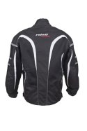 ROLEFF PROMOCJA KURTKA TEKSTYLNA KRÓTKA LETNIA Z WYPINANĄ MEMBRANA WIND-TEX (2W1) MODEL RO607 KOLOR CZARNY/BIAŁY ROZMIAR 3XL ROLEFF
