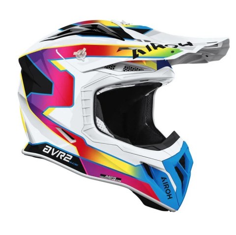 AIROH KASK CROSS / ENDURO / ATV / QUAD AVIATOR ACE 2 SUNRISE GLOSS KOLOR NIEBIESKI/BIAŁY/CZERWONY ROZMIAR M AIROH