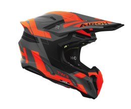 AIROH KASK CROSS / ENDURO / ATV / QUAD TWIST 3 DYNASTY ORANGE MATT KOLOR CZARNY MAT/POMARAŃCZOWY ROZMIAR M AIROH