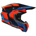 AIROH KASK CROSS / ENDURO / ATV / QUAD TWIST 3 FANCY BLUE ORANGE KOLOR CZARNY/POMARAŃCZOWY/NIEBIESKI ROZMIAR M AIROH