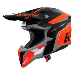 AIROH KASK CROSS / ENDURO / ATV / QUAD WRAAAP CONQUER KOLOR POMARAŃCZOWY/CZARNY/BIAŁY MAT ROZMIAR L AIROH