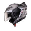 CABERG KASK SZCZĘKOWY FLIP-BACK (SZCZĘKA DO TYŁU) MODEL TRIP LUNAR SOLID KOLOR CZARNY MAT/BIAŁY/SZARY ROZMIAR M (PINLOCK W ZESTA CABERG
