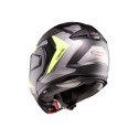 CABERG KASK SZCZĘKOWY FLIP-BACK (SZCZĘKA DO TYŁU) MODEL TRIP LUNAR SOLID KOLOR CZARNY MAT/SZARY/ŻÓŁTY FLUO ROZMIAR M (PINLOCK W  CABERG