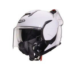 CABERG KASK SZCZĘKOWY FLIP-BACK (SZCZĘKA DO TYŁU) MODEL TRIP SOLID KOLOR BIAŁY POŁYSK ROZMIAR S (PINLOCK W ZESTAWIE) CABERG