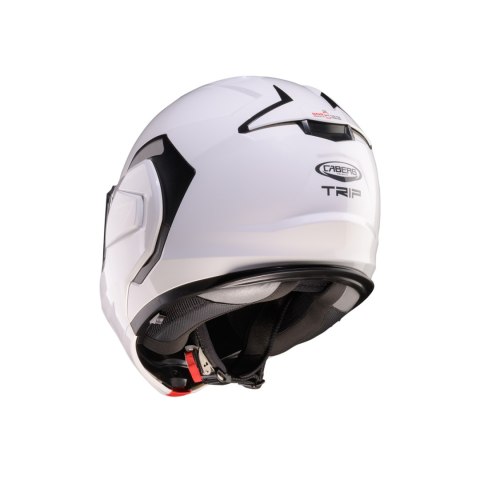 CABERG KASK SZCZĘKOWY FLIP-BACK (SZCZĘKA DO TYŁU) MODEL TRIP SOLID KOLOR BIAŁY POŁYSK ROZMIAR S (PINLOCK W ZESTAWIE) CABERG