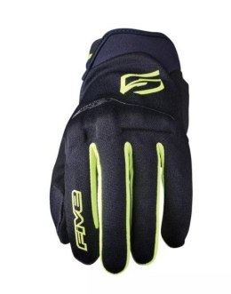 FIVE GLOVES RĘKAWICE TEKSTYLNE GLOBE EVO KOLOR CZARNY/ŻÓŁTY FLUO ROZMIAR 8 (S) FIVE