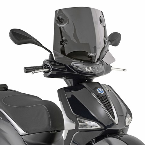KAPPA 2026/04 SZYBA PIAGGIO LIBERTY 50 / 125 / 150 '25-'26 (26 X 41,5CM) PRZYCIEMNIANA - POTRZEBNE MOCOWANIE A5623AK KAPPA