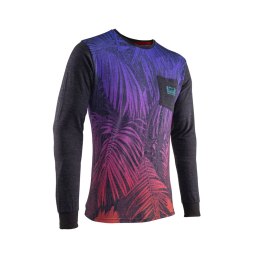 LEATT BLUZKA PREMIUM LONG SHIRT JUNGLE KOLOR GRAFITOWY/NIEBIESKI/POMARAŃCZOWY ROZMIAR M (CASUAL) LEATT