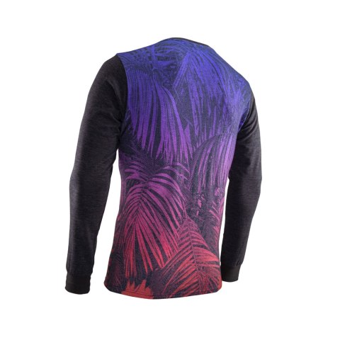 LEATT BLUZKA PREMIUM LONG SHIRT JUNGLE KOLOR GRAFITOWY/NIEBIESKI/POMARAŃCZOWY ROZMIAR M (CASUAL) LEATT