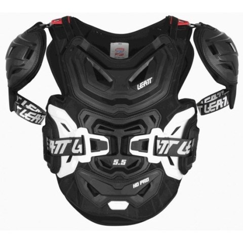 LEATT OSŁONA KLATKI PIERSIOWEJ (BUZER) CHEST PROTECTOR 5.5 PRO HD BLACK KOLOR CZARNY ROZMIAR UNIWERSALNY LEATT