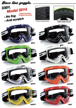 PROGRIP GOGLE PG3301-101 NASWA KOLOR BIAŁY (SZYBA PG3210 ANTISCRATCH, NO FOG, ANTI UV) (3301-101) - OFERTA SPECJALNA PRO GRIP