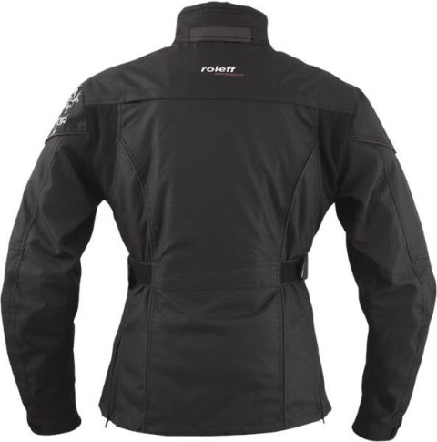 ROLEFF WYPRZEDAŻ KURTKA DAMSKA TEKSTYLNA KRÓTKA Z MEMBRANĄ WIND-TEX MODEL LADYLIKE KOLOR CZARNY ROZMIAR XXL ROLEFF