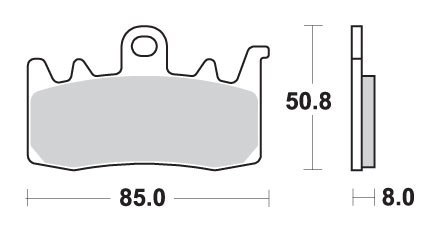 SBS KLOCKI HAMULCOWE KH630 RACING DUAL SINTER KOLOR ZŁOTY TARCZA PRAWA PRZÓD PASUJE DO: APRILIA, BMW, DUCATI (STOSOWAĆ Z 900DS-1 SBS