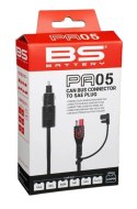 BS 2026/01 PRZEWÓD PA05 DO PODŁĄCZENIA ŁADOWARKI BS Z WTYCZKĄ DO GNIAZDKA ZAPALNICZKI ORAZ DIN DO CAN-BUS I ZŁĄCZEM SAE (EL) (40 BS BATTERY