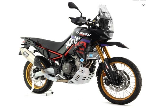 CROSSPRO GMOLE ALUMINIOWE OSŁONY SILNIKA I CHŁODNIC APRILIA TUAREG 660 '23-'25 KOLOR CZARNY MAT (PASUJE DO ORYGINALNEJ PŁYTY) CROSSPRO