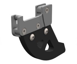 CROSSPRO OSŁONA TARCZY HAMULCOWEJ ALUMINIUM + DTC TYŁ PASUJE DO: KTM SX/EXC/EXCF/SXF '04-, HUSQVARNA FE/FX/TE/TX/TC/FC '14-, GAS CROSSPRO