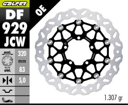 GALFER TARCZA HAMULCOWA PRZÓD TRIUMPH TIGER 850 '24; TIGER 900 '20-'24; TIGER 1200 '20-'24; SPEED TRIPLE 1050/1200 '18-'24; ROCK GALFER