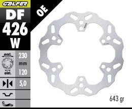 GALFER TARCZA HAMULCOWA TYŁ KAWASAKI KLE 500 '26- (WAVE FIXED) (230X120X5MM) GALFER